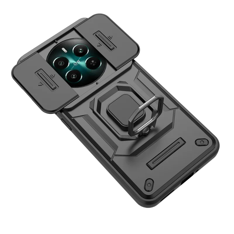 Sleek 5G Slide Camera Armor Phone Case with Ring Car Holder & Back Cover
