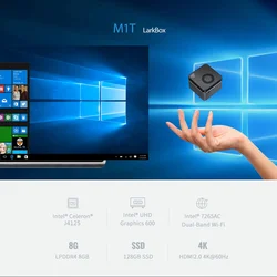 Mini ordenador portátil j4125 core 4k60hz para oficina y hogar