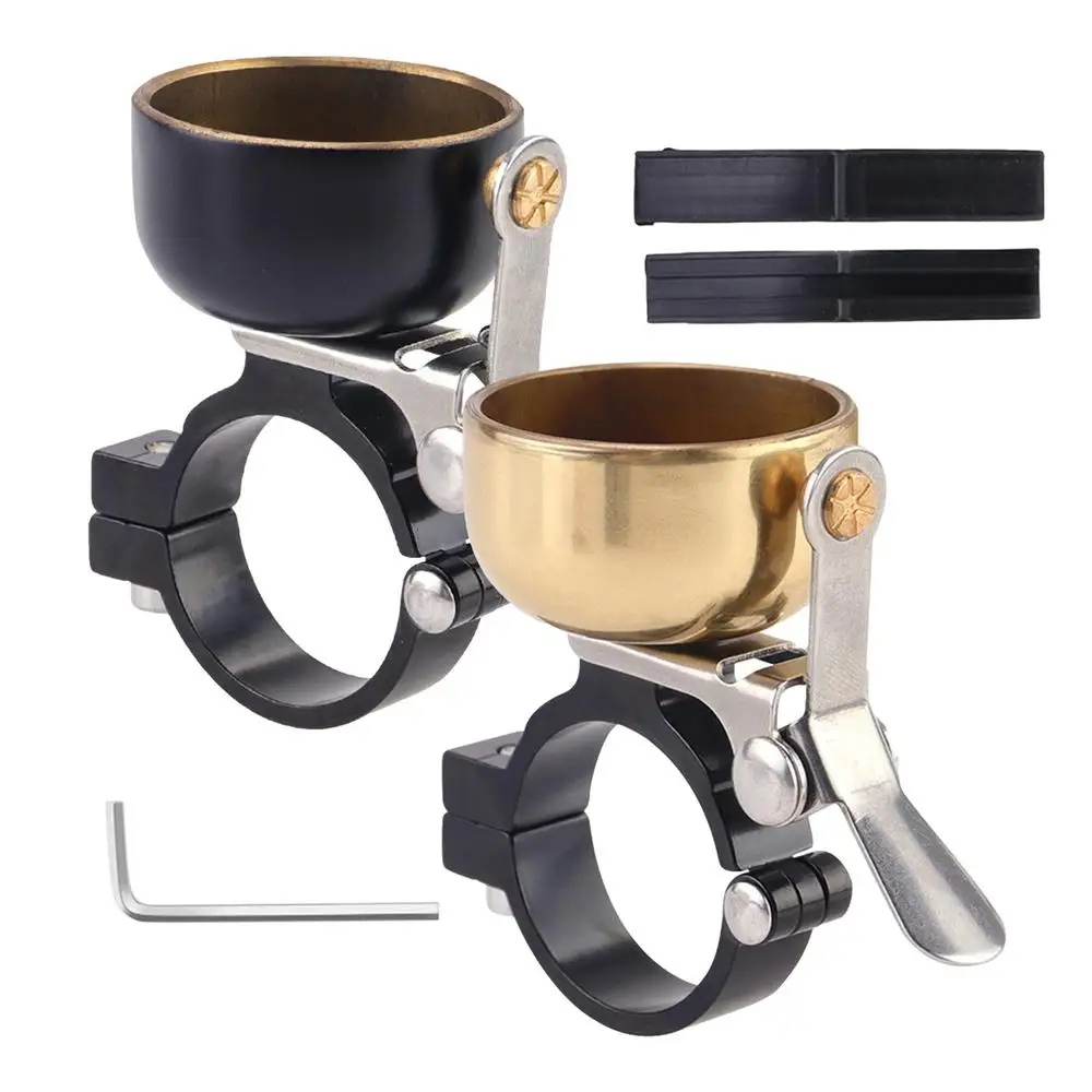 Description Picture 2 of itemRetro Bike Handlebar Bell Bicycle Copper Ring Mountain Road Bike Ring Horn Clear Loud Sound Bells Cycling Safe Warning Alarm