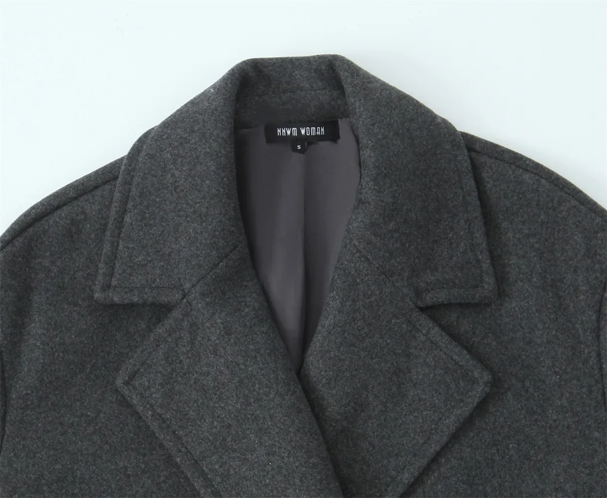 2025 Autumn/Winter New Product: Women's Wear High End Casual Soft Loose Collar Long Sleeve Coat Coat 4