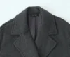 2025 Autumn/Winter New Product: Women's Wear High End Casual Soft Loose Collar Long Sleeve Coat Coat 4