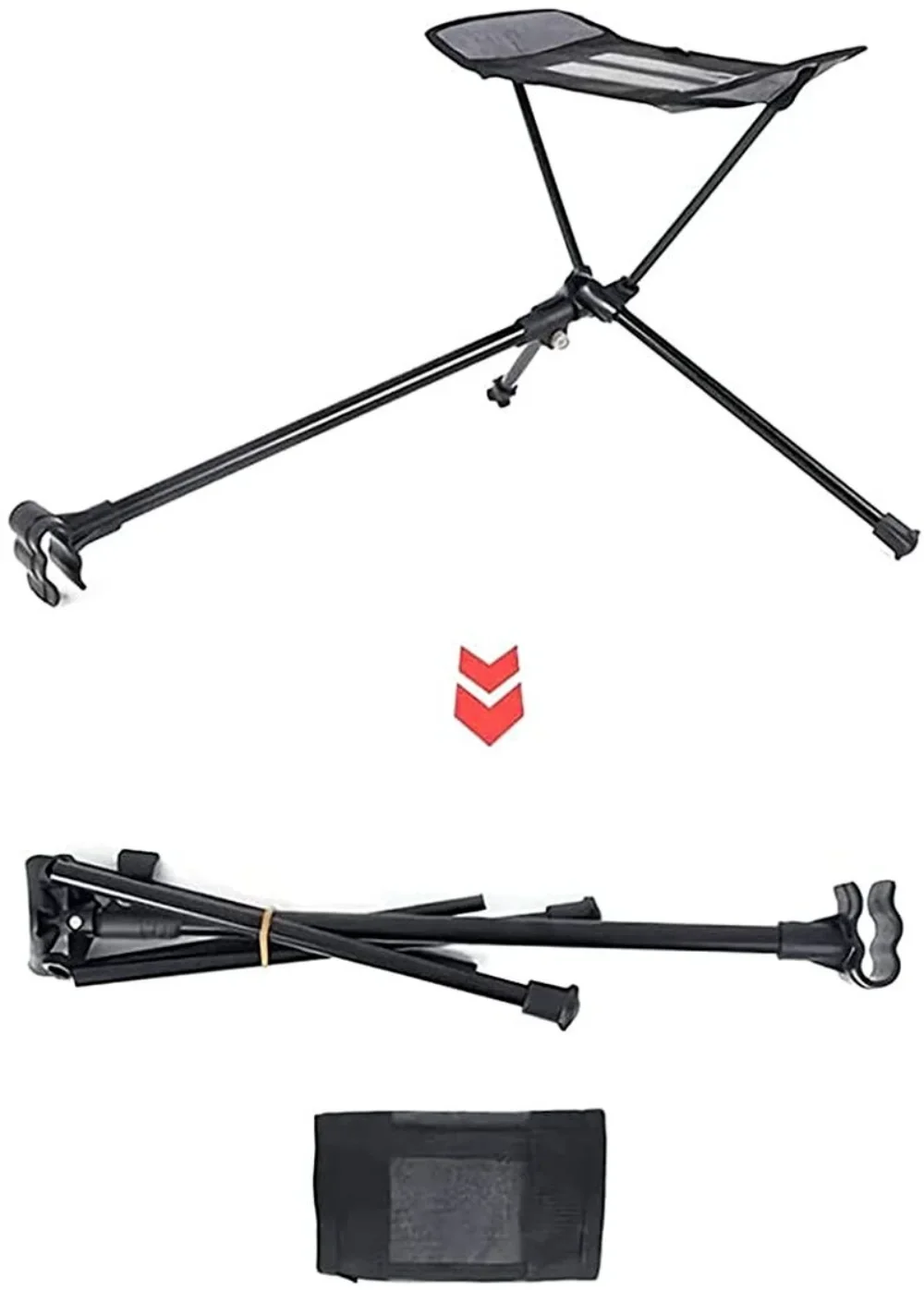 Portable Folding Footrest Leg Rest Camping Chair Kit
