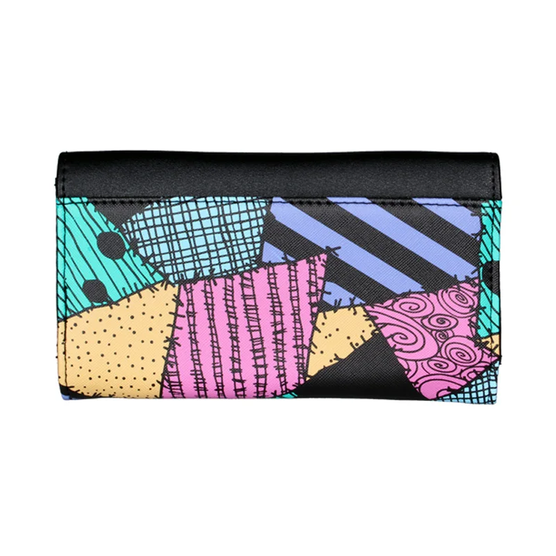 Disney the Nightmare before Christmas Printed Trifold Wallet Fashion Personalized Card Holder Coin Purse ID Window