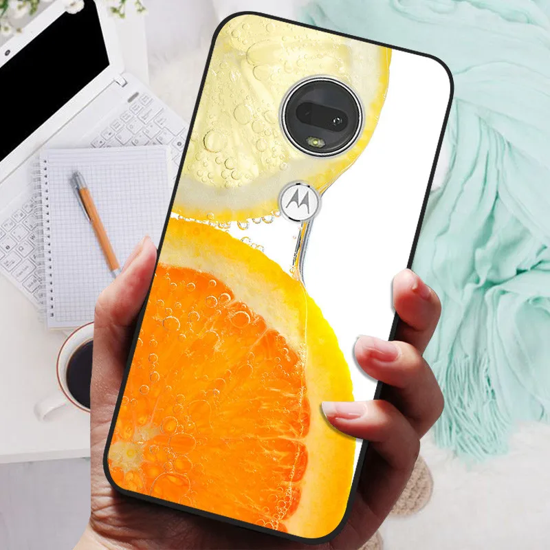 Stylish Soft TPU Protective Case - Fashionable Painted Cover for Motorola Moto G7 Series