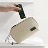 PU Leather Digital Storage Bag Cosmetic Case Large Capacity Waterproof Storage Bag For Mobile Phone Data Cable Solid Color 6