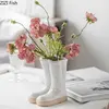 Creative Boots Potted Flower Pots Ceramic Vase Desk Decoration Flower Arrangement Room Aesthetics Modern Decor Floral Vases 3