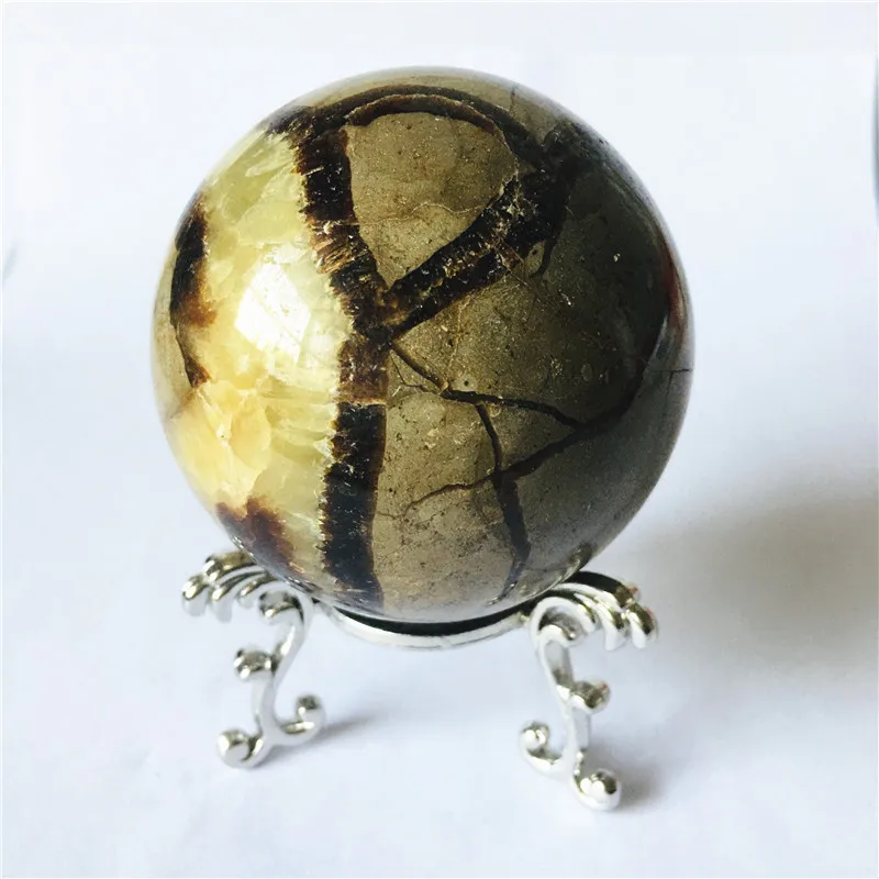 Natürliche Septarian-Kugel Septarium Natürlicher Drachenstein – Detail 3