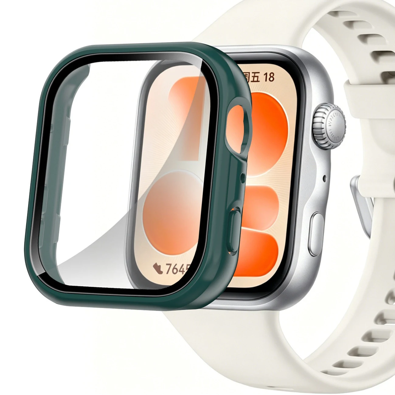 Premium Tempered Glass Screen Protector Bumper for Smartwatch Cases - Anti-scratch Protection