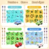 Trackmates Kids Car Track Set,Puzzle Racer Kids Car Track Set,Nukids Puzzle Racer Car Rail Set,Puzzle Track Cars Play Sets 6