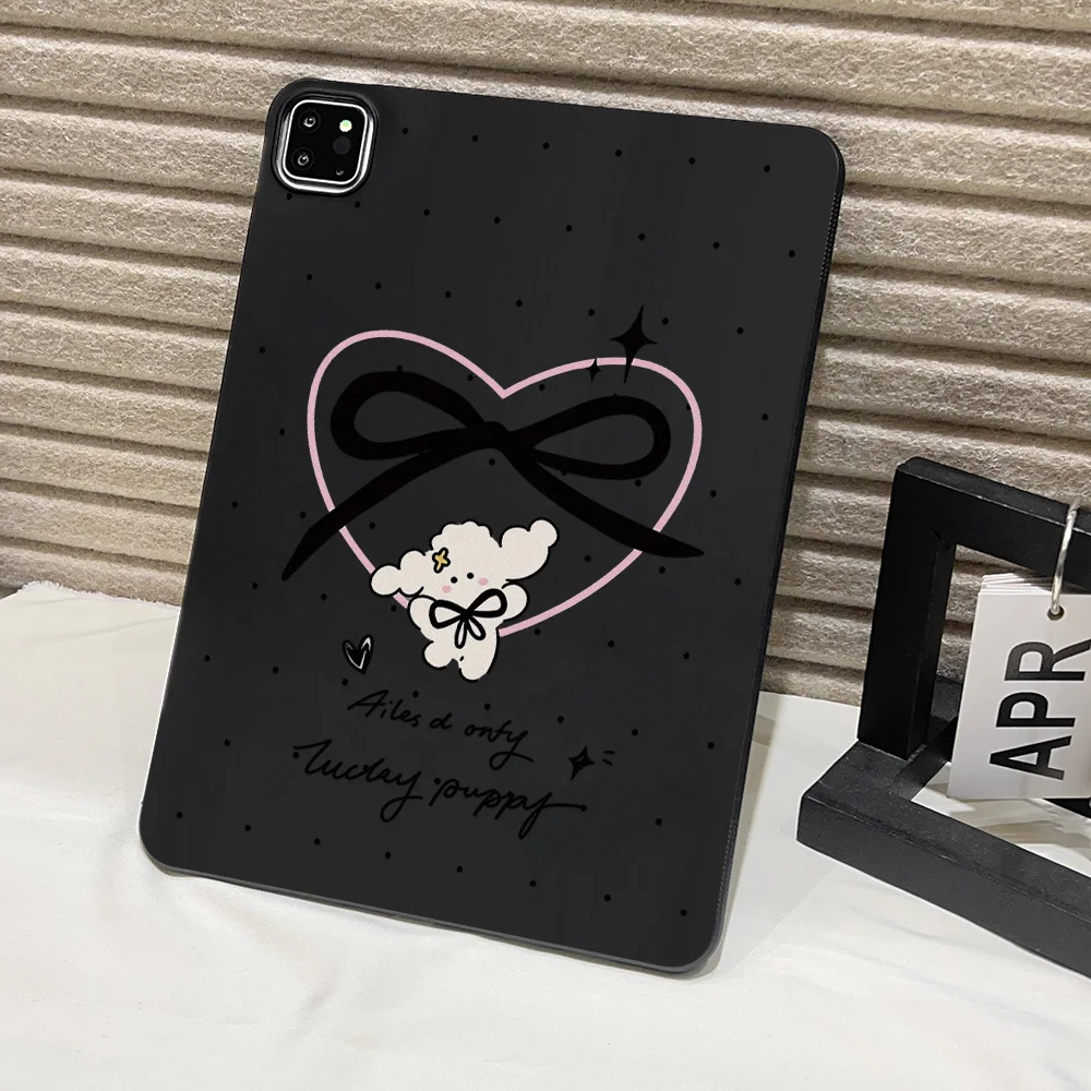 Frosted Tablet Case with Playful Healing Vibe and Lively Girl Aesthetic