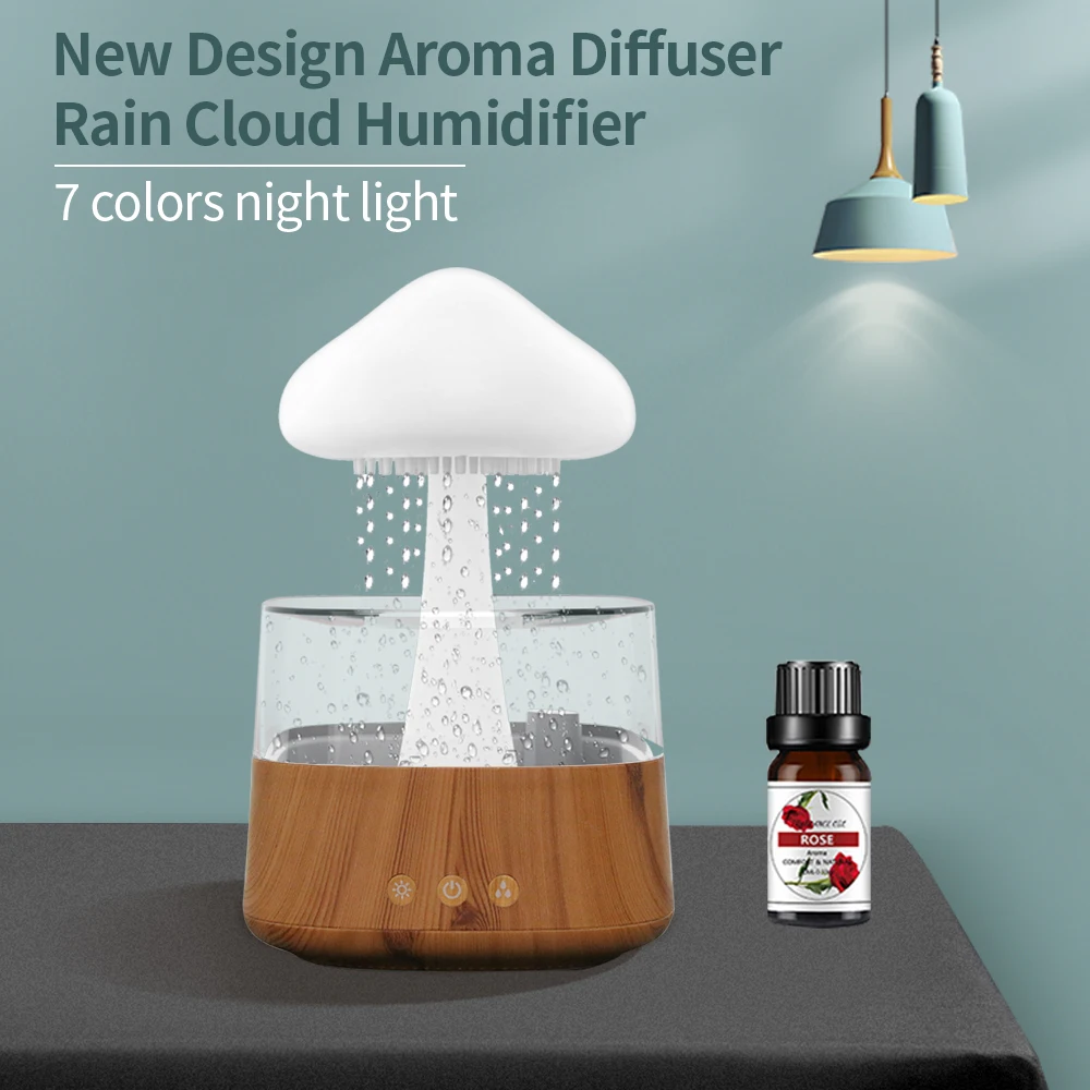RainCloudHumidifierMushroomEssentialOilDiffuserCloudHumidifier