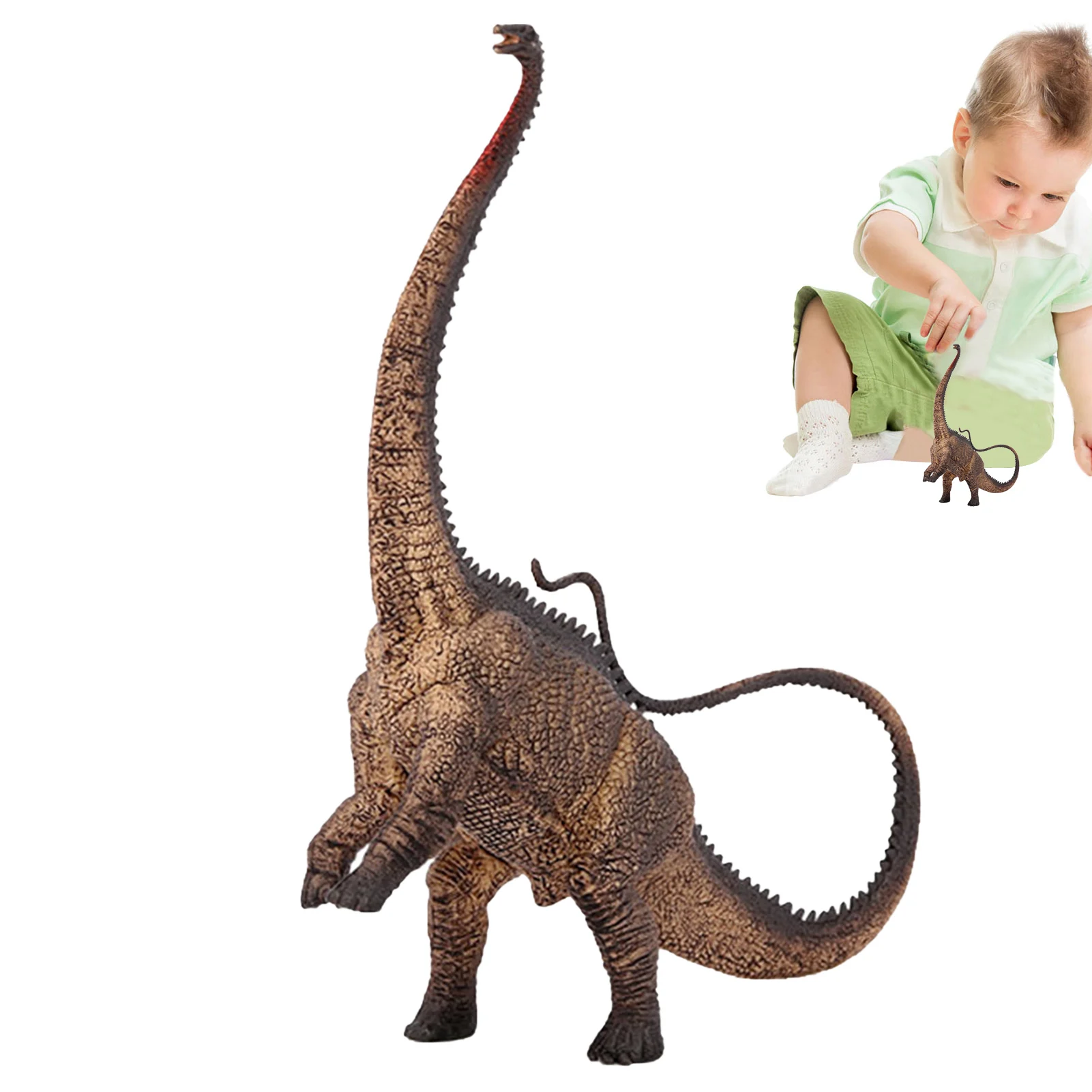 New Simulation Dinosaur Toy Gift Jurassic Tricky Diplodocus Park Model Interactive Biting Hand Creative Dinosaur Child Birthday large eva foam aircraft toy hand throw flight glider aircraft airplane diy toys throwing airplane dinosaur model sets kids gifts