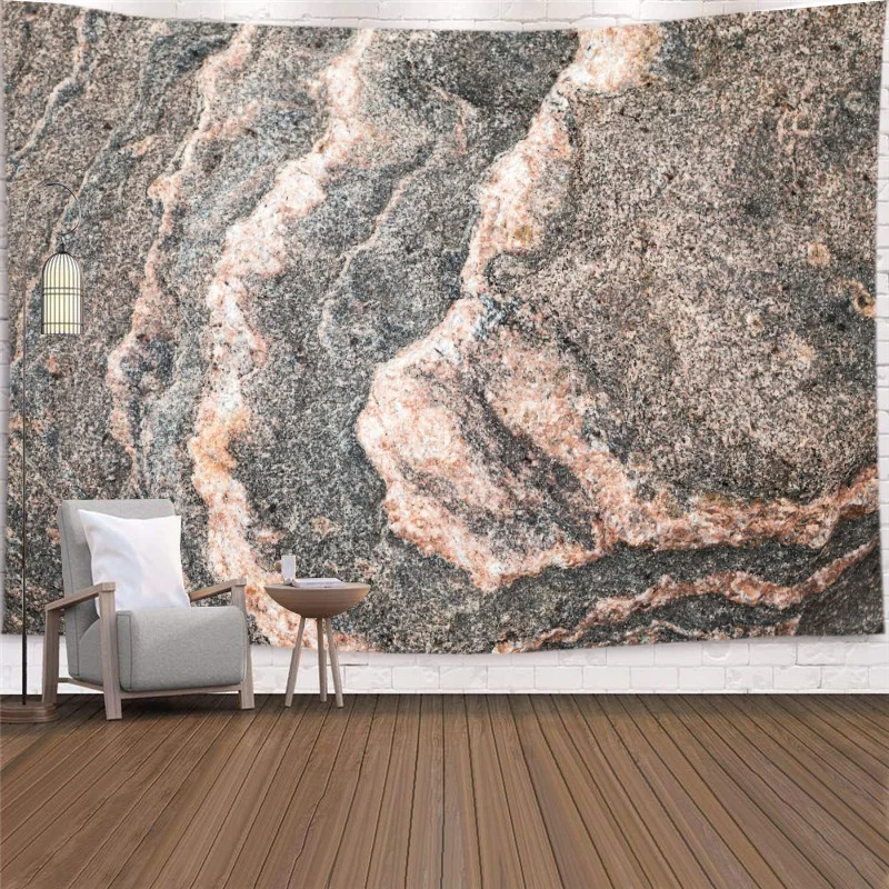thumbnail image 1 of Decoración del hogar Sala de estar Tapiz de mármol Suelo de piedra Arte de grano de madera Revestimiento de pared Alfombra Fondo, 1 of 5