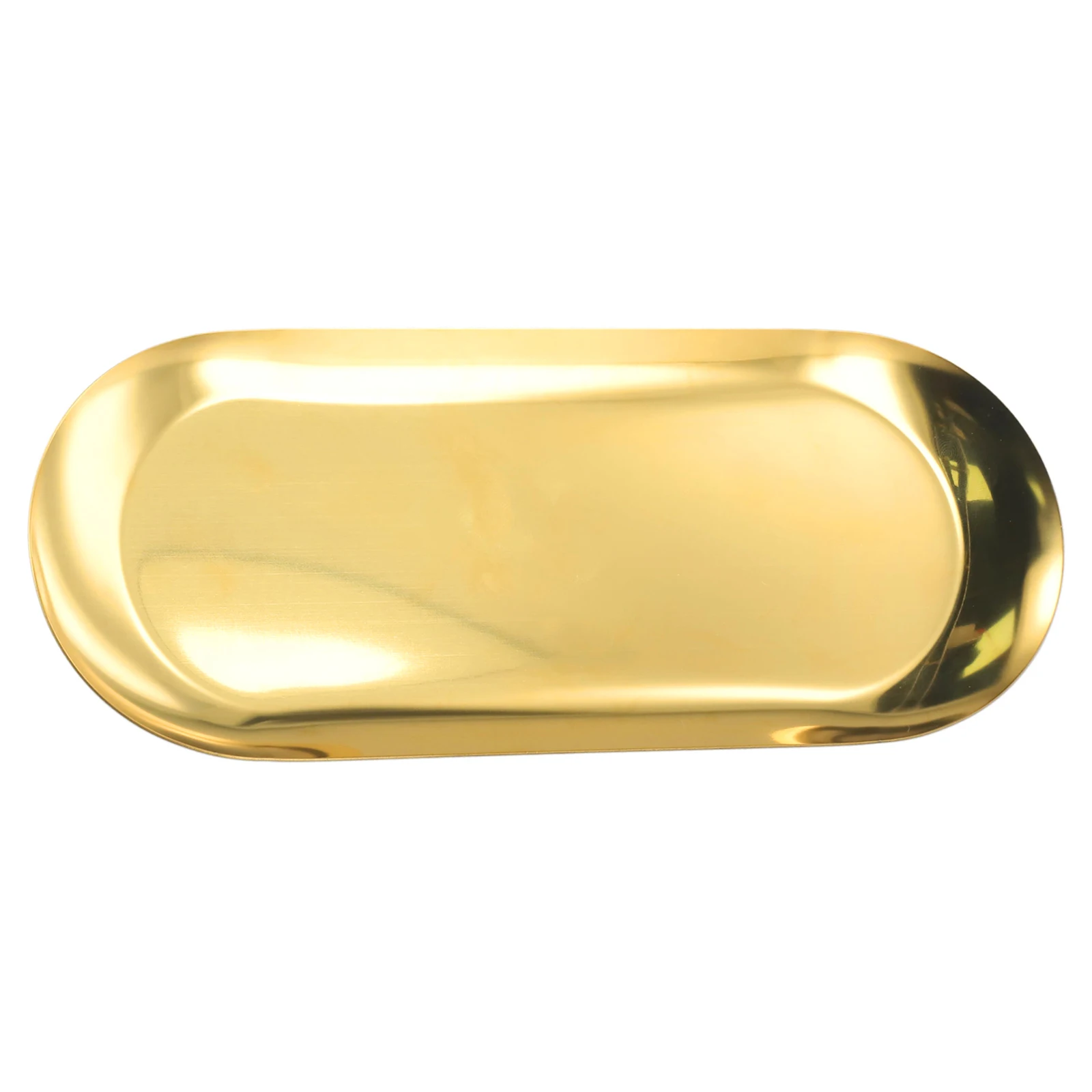Stainless Steel Gold Storage Tray Fruit Jewelry Display Plate Kitchen Vanity Organizer Tools Toilet Storage Rack Vanity Tray storage tray kitchen tray