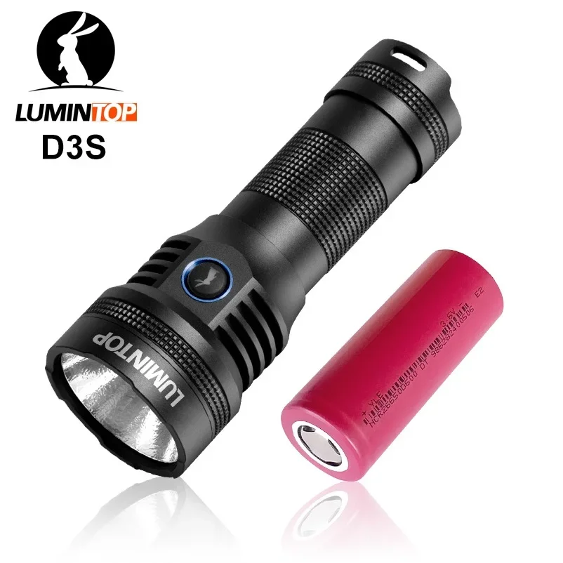 

Lumintop D3S TYPE-C Rechargeble Flashlight SFN60 LED 6000 Lumens Powerbank Torch by 26650 Battery for Hiking Camping Patrol