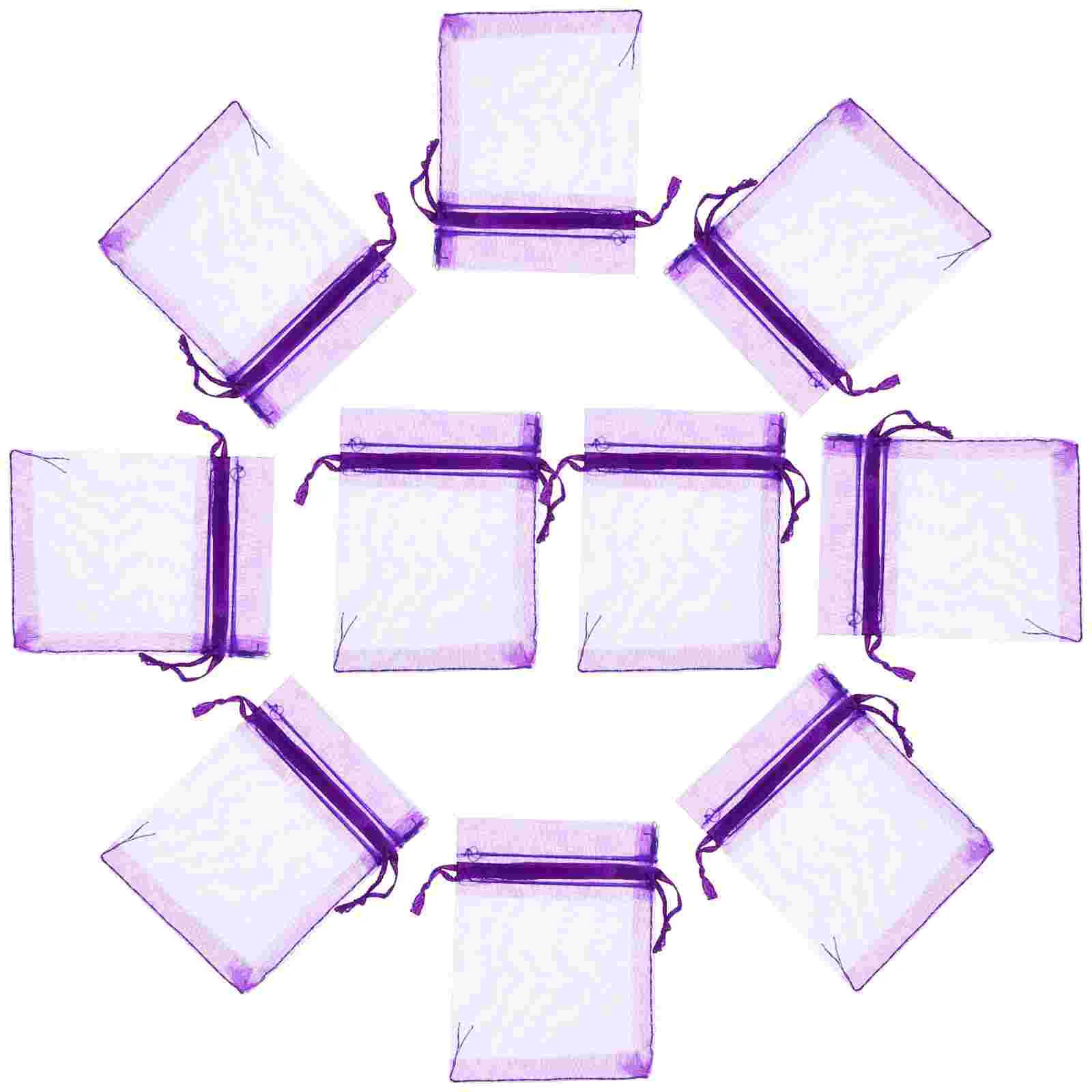100 Pcs Dried Flowers Drawstring Bag Lavender Empty Fragrance Bags 900X700X010CM Spinning Sachets for Drawers