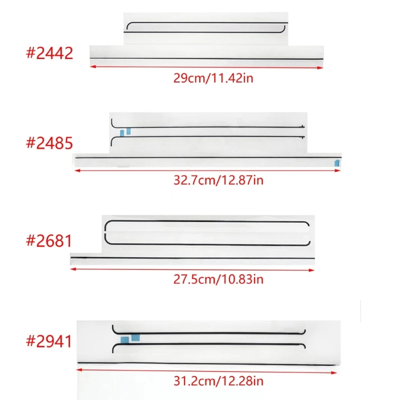 LCD Adhesive Strips High Adhesion for Notebook Screen Fixing, Heat Resistant and Corrosion Proof A2442/A2485/A2681/A2941