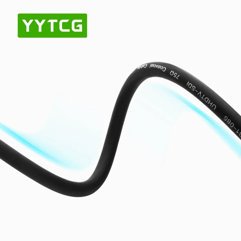 YYTCG RF 동축 케이블, 블랙 RG-85, RG85U 동축 피그테일 와이어 케이블, 3M, 5M, 10M, 15M, 20M, 25M, 30M, 40M, 50 m, 75 ohm