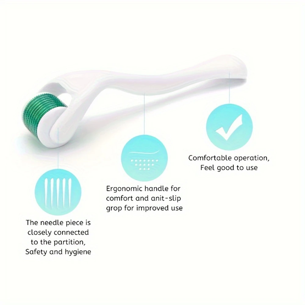 DRS 540 Real Needle Derma Roller System Microneedle for Hair Regrowth Beard Growth Anti Hair Loss Treatment Facial Mesotherapy - Image 2