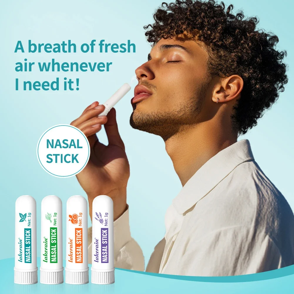 Nasal Inhaler Aromatherapy Mint Inhaler Portable energy bar Blend for Calming Relaxing Tension Relief Anti-Drowsiness refreshing