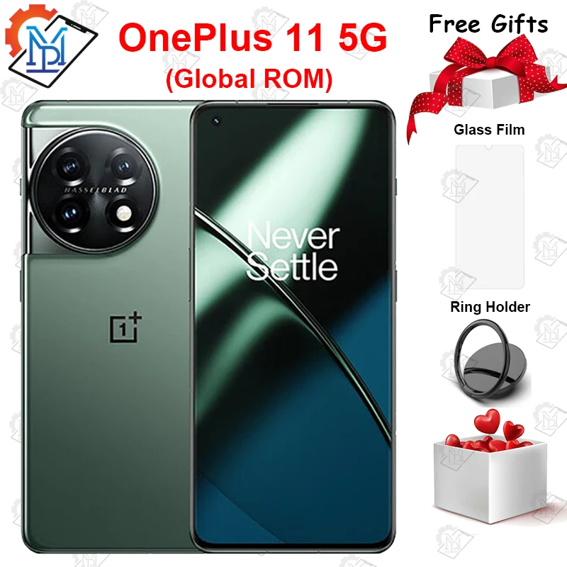 

Global Rom OnePlus 11 5G Mobile Phone 6.7 Inches 120Hz Screen Snapdragon 8 Gen 2 Octa Core Android 13 Camera 50MP NFC Smartphone