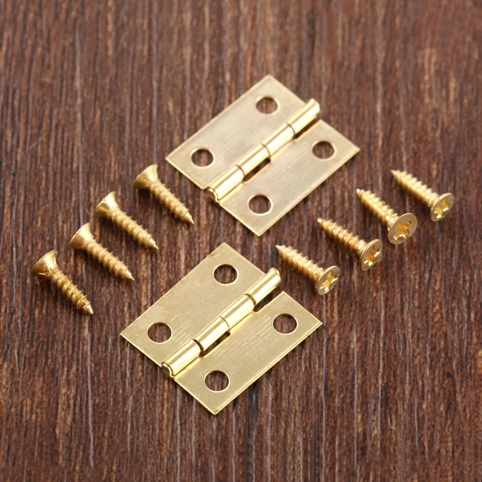 Furniture Hinge Wooden Box Hinge Cabinet Hinges 20Pcs 18*16mm With Screw