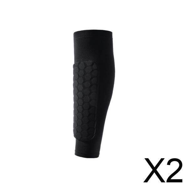 2x Soccer Shin Guards Socks Football Leg Sleeves Football Sleeves Knee Brace Shinguards for Basketball Outdoor Sports Kids Adult