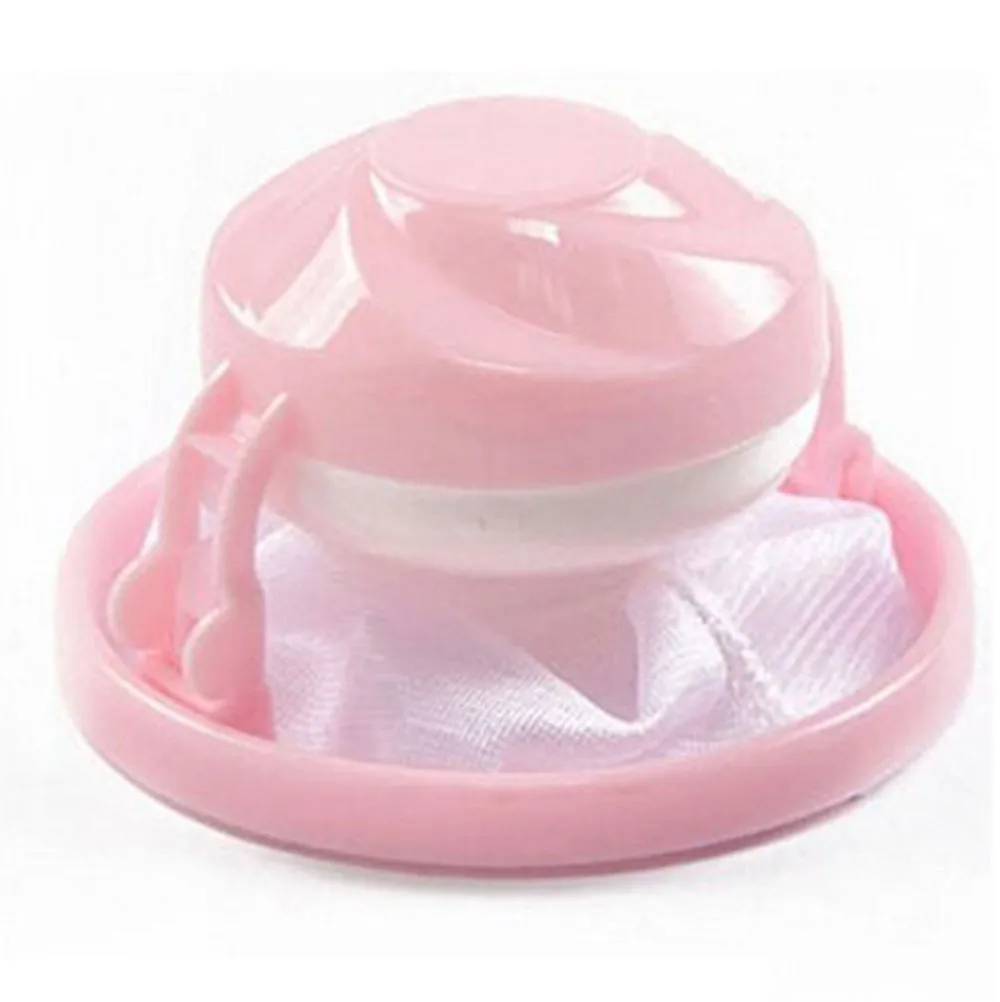 1pc Round Mesh Filter Bag Floating Style Washing Machine Wool Filtration Hair Removal Device Washing Machine Cleaning Ball