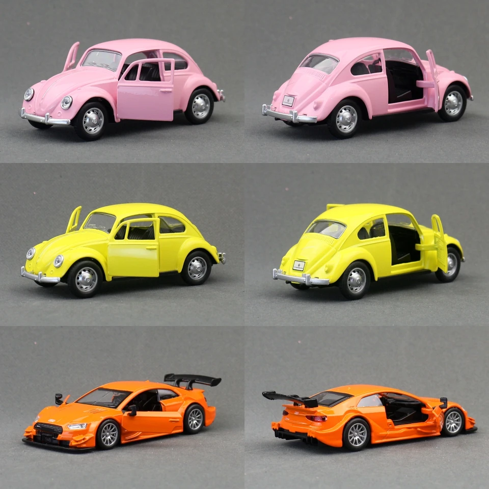 1/43 Volkswagen T1 Bus Beetle Audi RS7 R8 Super Car MSZ Toy Model