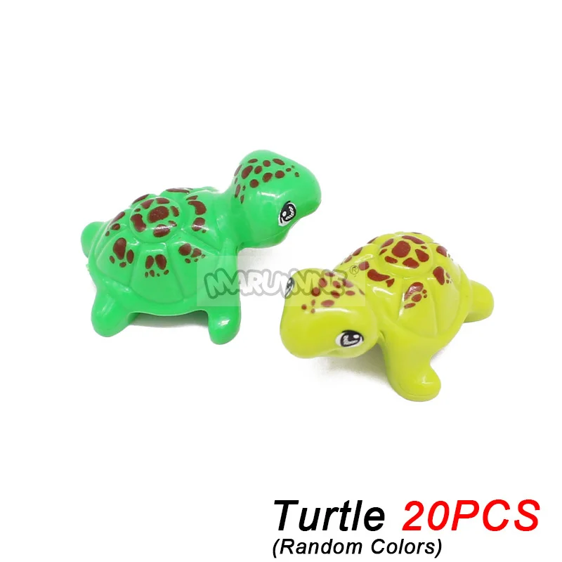 Marumine MOC Tiere Blöcke 20PCS Modell Ziegel Teile 11602 95342 41835 Bauernhof Zubehör Huhn Hahn Hund Vogel ranch – Detail 12