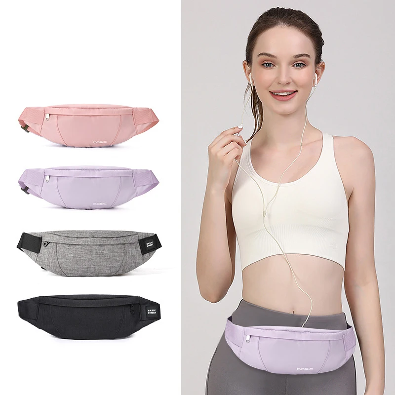 

Sports Waist Bag Women for Phone Girls Waterproof Running Gym Belt Bags Casual LadyJogging Cycling Fanny Pack Nylon Shoulder Bag