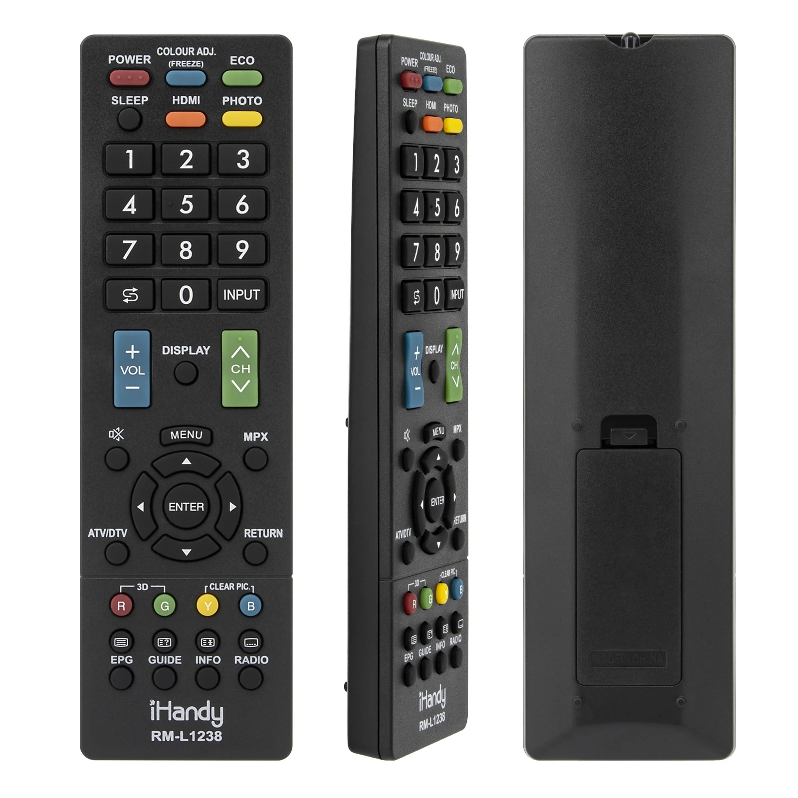 Remote Control For Sharp Tv Hd Plasma Rml1238 Huayu Remote Control