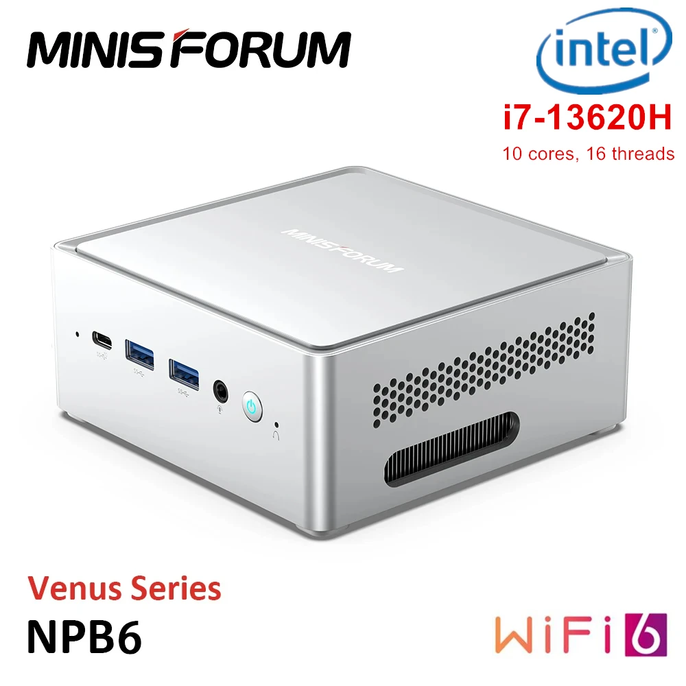 【bamutong】Minisforum NAB6 MINISFORUM Mini PC NAB6 Lite, Intel Core i5-12600H, 16 GB