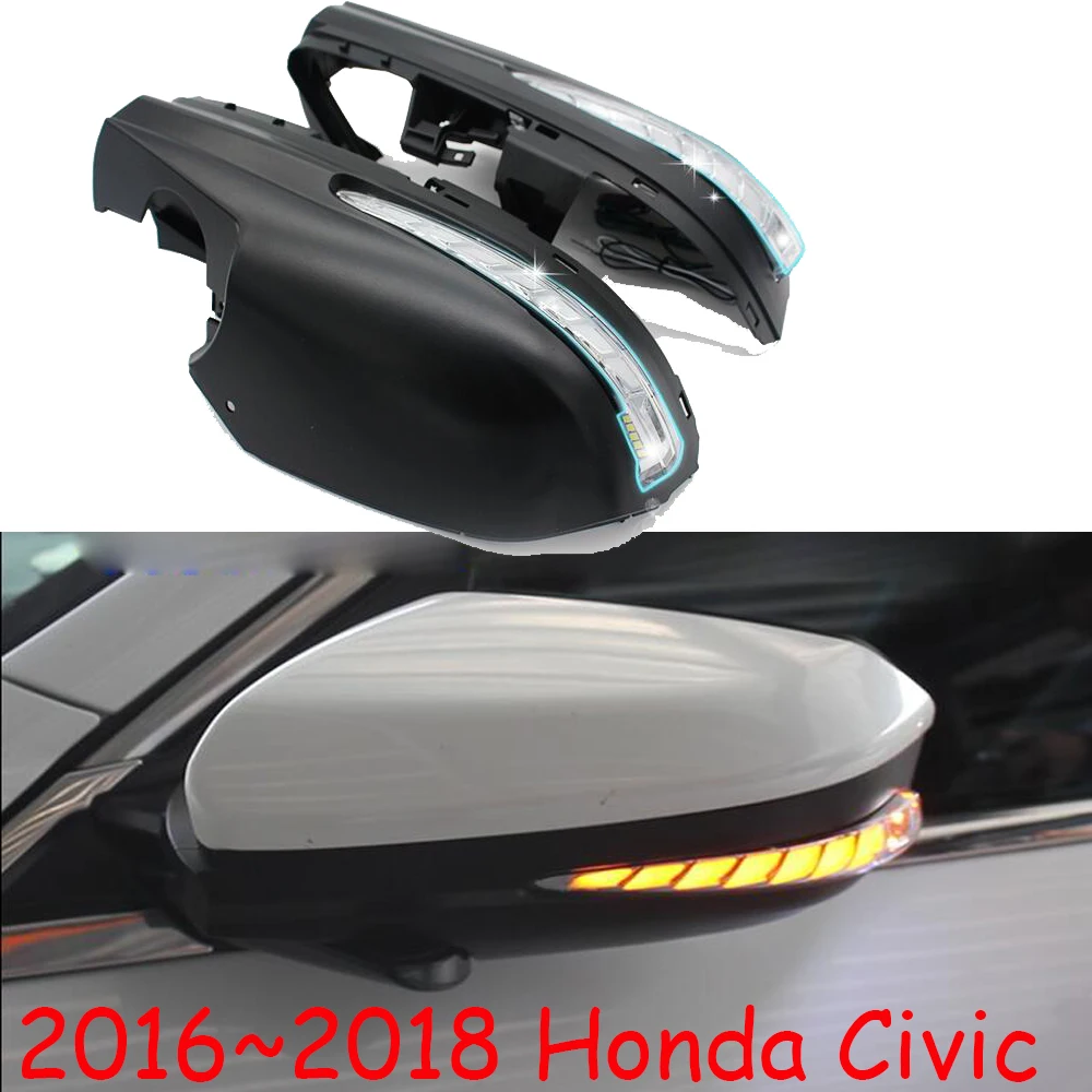 

Динамический автомобильный Стайлинг для Honda Civic, зеркальные фары 10, автомобильные аксессуары 2016, 2017, 2018, противотуманные фары, Civic, светодиодные дневные ходовые огни