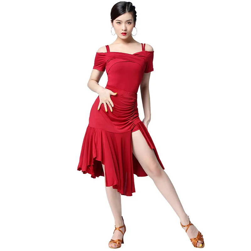 Tassel Latin Dance Dress Clothing Salsa Costume Ballroom Competition Skirt/4 
