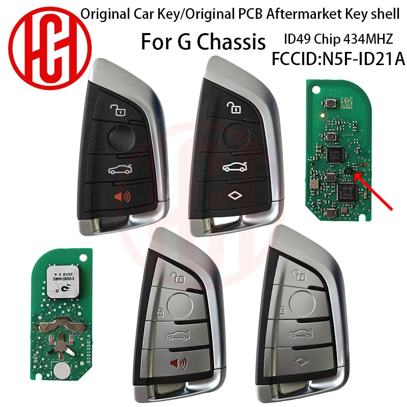 N5F-ID21A NCF795xV ID49 ชิป 434MHz รีโมทกุญแจรถสําหรับ BMW G Series 3 5 6 7 X3 X5 X7 G01 G02 G08 G30 G31 G32 G38 รีโมทกุญแจรถ