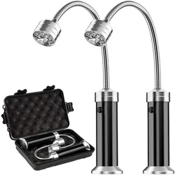 Portable 360° Magnetic LED Grill Lights - Adjustable BBQ Outdoor Lighting Tools, 2-Pack (2pc light with box)