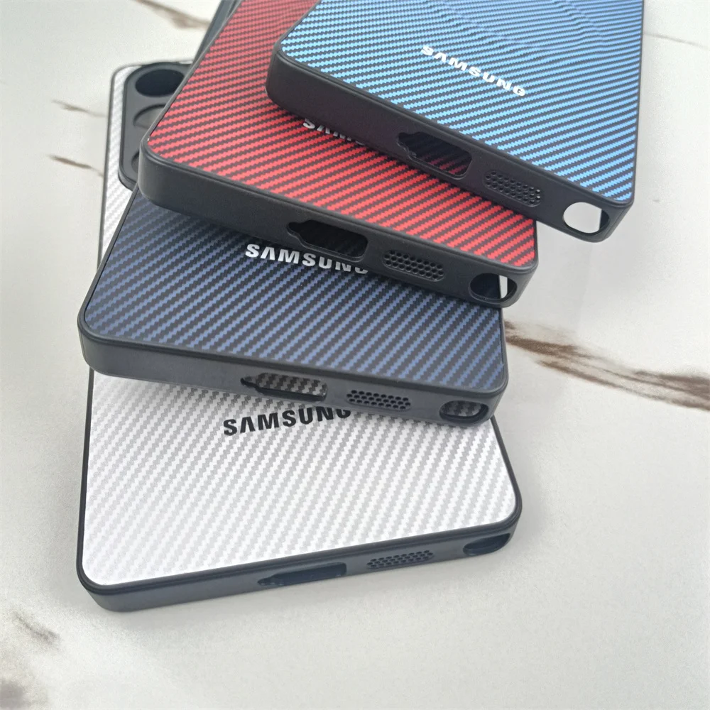 Sleek Carbon Fiber Pattern Magnetic Phone Case - Matte Hard Protective Cover