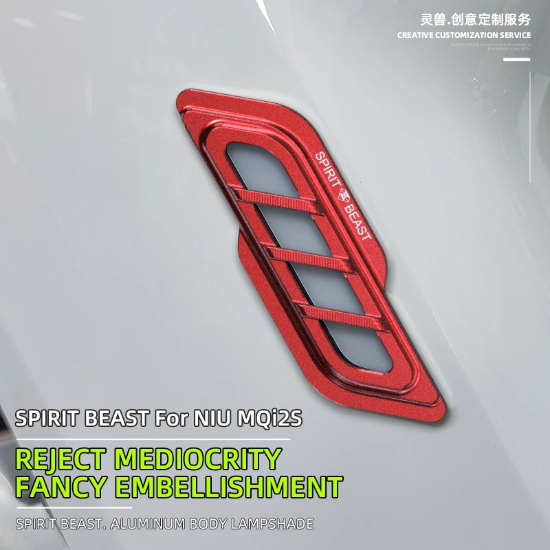 

SPIRIT BEAST electric scooter Body side lights protective cover auxiliary lights Grille Guard Cover Accessories For NIU MQi2S