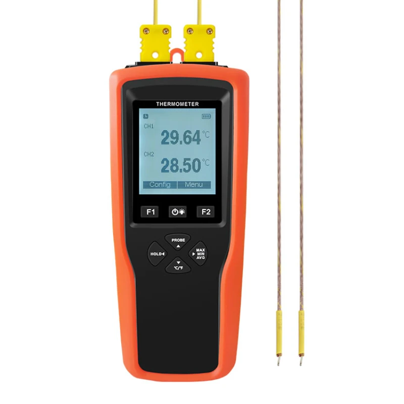 

YET-620 LCD Screen K-T-J-Type Probe Dual Channels High Accuracy TEMP Measurement Thermocouple Thermometer YET-620L