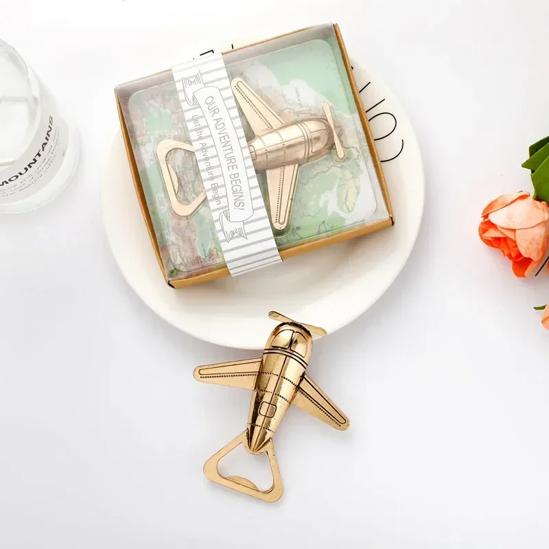 Zinc Alloy Airplane Beer Bottle Opener Gift