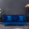 Foldable Sofa Bed Cover Armless Sofa Cover for Living Room Elastic All-inclusive Couch Sofa Slipcover Furniture Cover 5