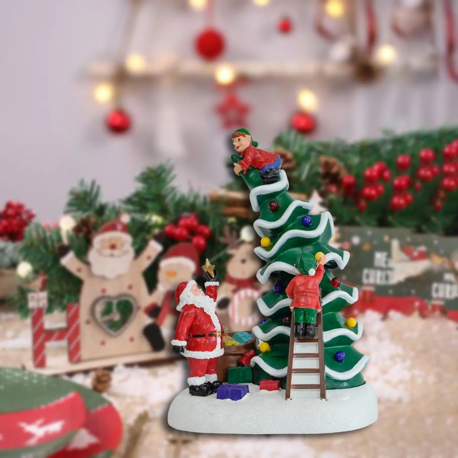 

Christmas Tree Table Decoration Holiday Collections Desk Party Favors LED Lighted Mini Xmas Tree for Teens Children Kids