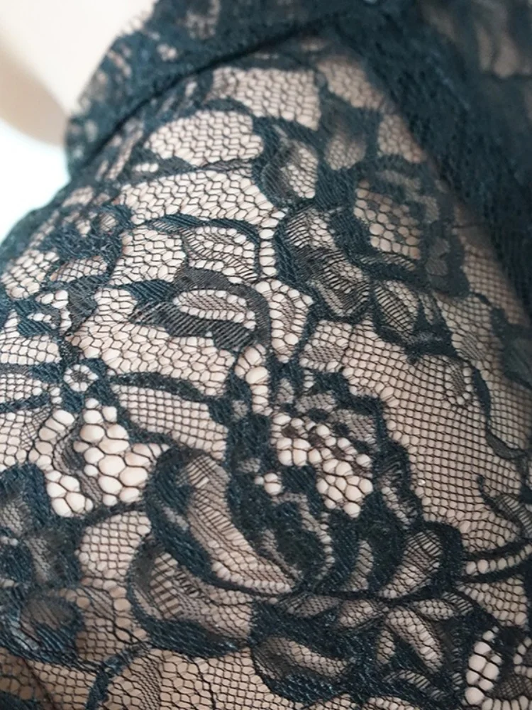 Wmstar Jumpsuits Rompers Women Wholesale Best Selling Lace See Through Sexy Nightclub Plus Size Summer 2025 Europe America