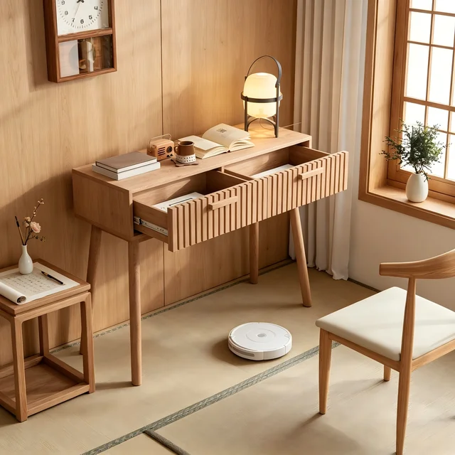 Table console multifonction en bois moderne, table d'appoint pour salon, chambre, bureau, table de canapé, couleur bois naturel 1