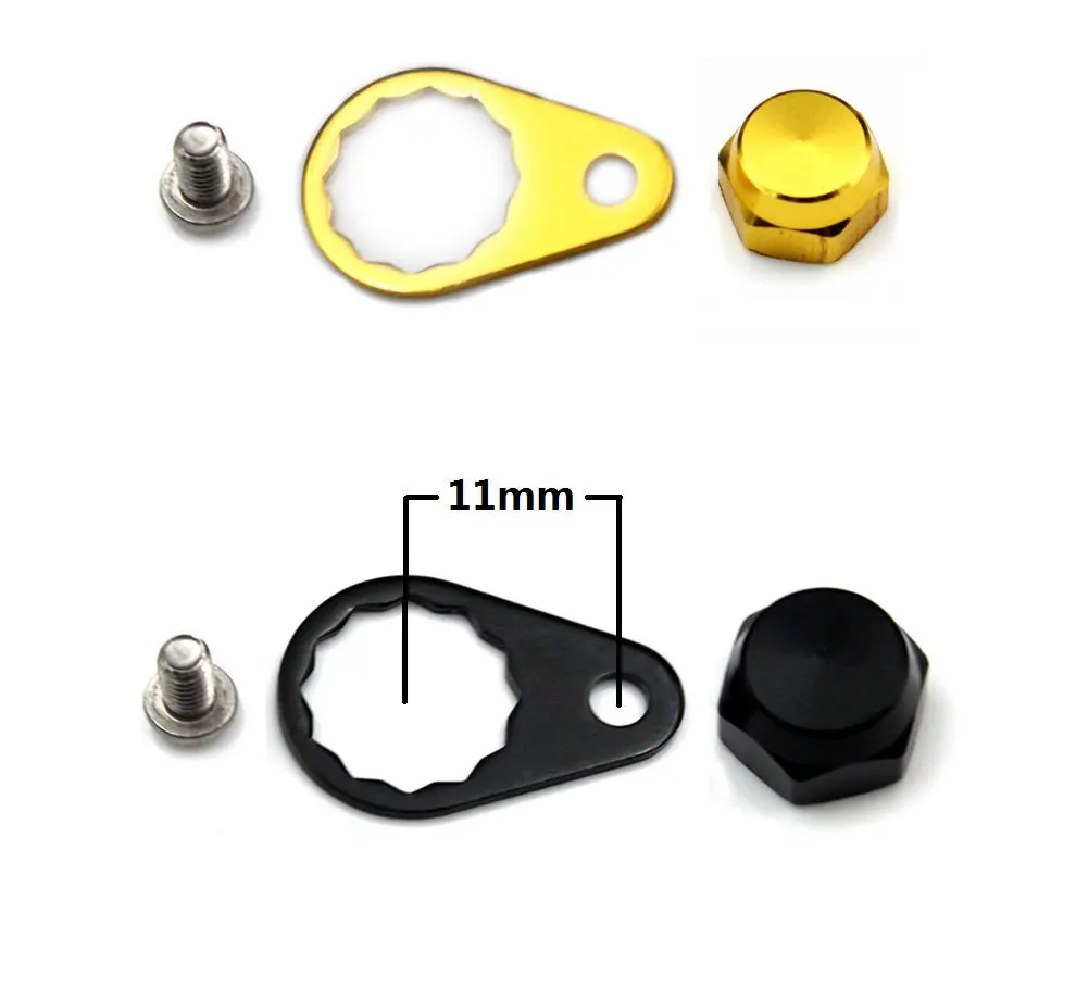 Left/Right Handle M8 Nut Cover for Baitcasting Reel Fishing Reel Screw Nut Cover and Plate Locking Plate Screw fishing reel part fishing reels