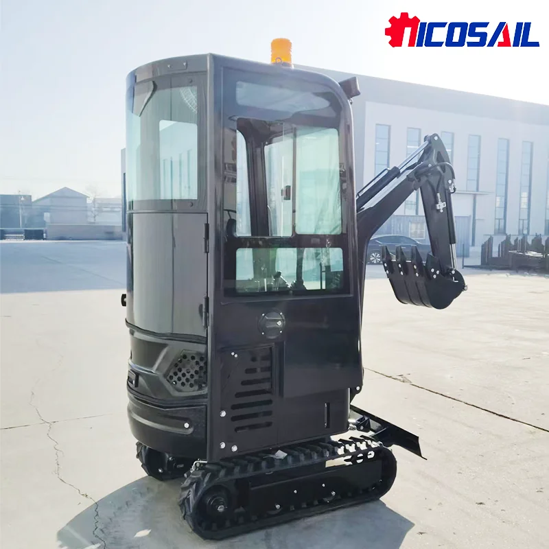 1,2-Tonnen-Minibagger mit Anbaugeräten, Hydraulikbagger, EPA-Motor für den US- und EU-Markt, einfache Bedienung, CE-zertifiziert