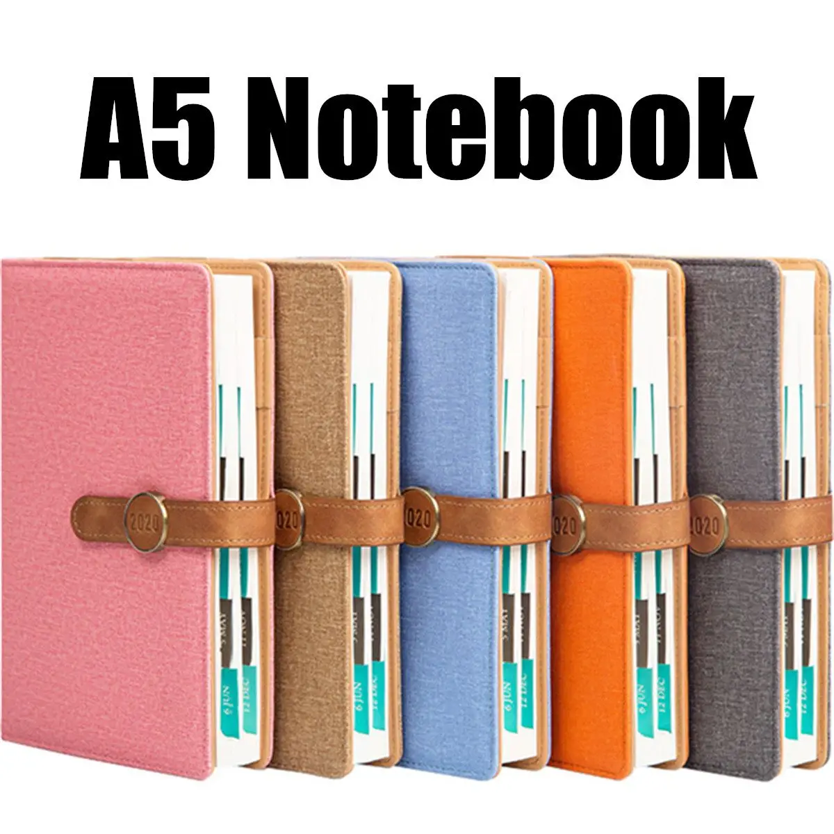 

Latest Agenda A5 Soft Cover Spiral Ring Planner Notebook Hardcover Notebook Weekly Schedule Leather Agenda Diary Notebook