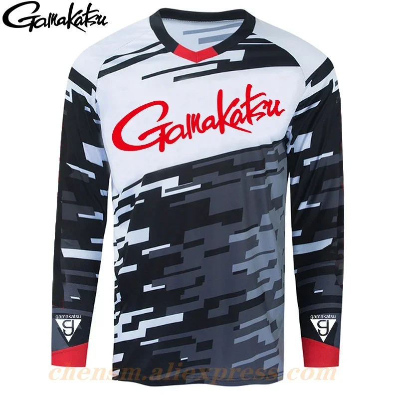 

Gamakatsu Jerseys 2024 Long Sleeve Fishing Clothes Outdoor Sprots Sunscreen Breathable Ultrathin Summer Anti-UV Fishing Shirt