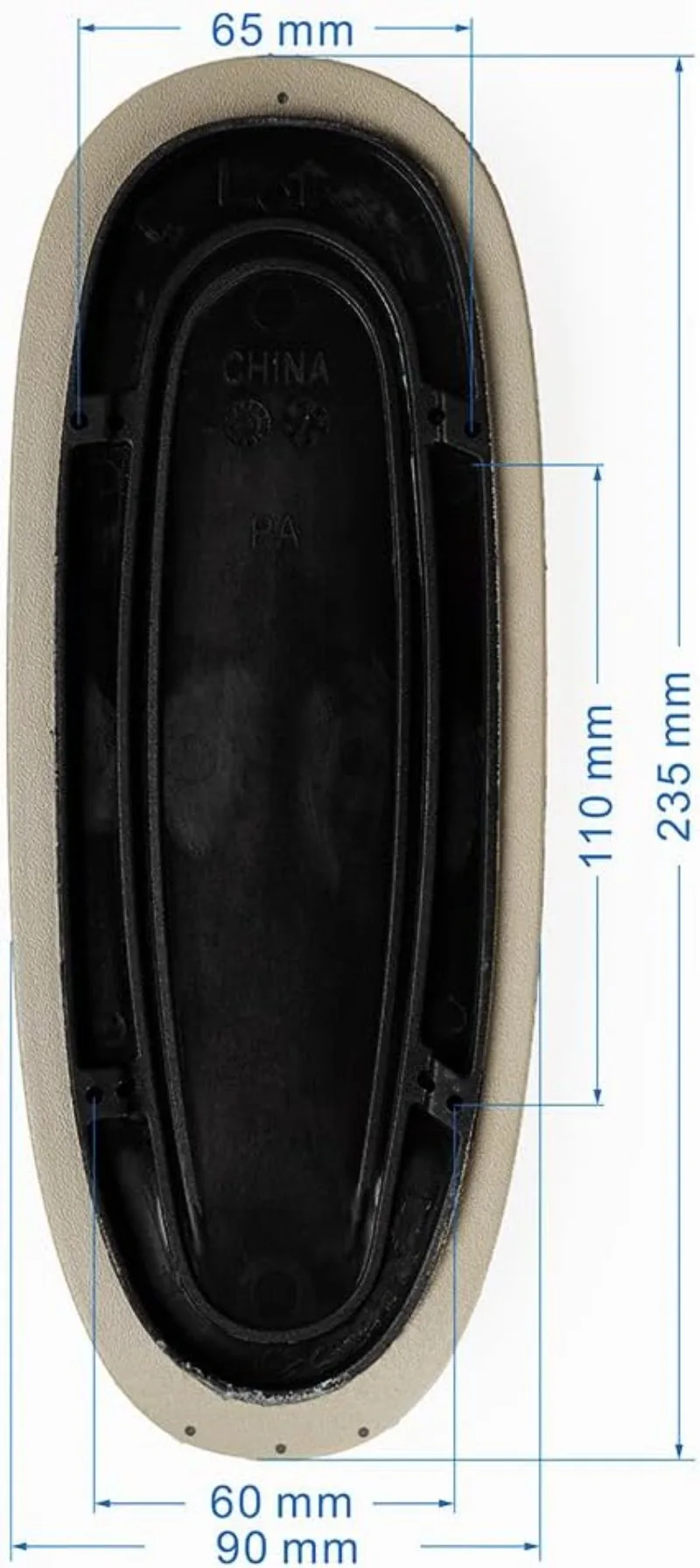 1 Paar weiche Armlehnenpolster als Ersatz für den Humanscale World Bürostuhl mit höhenverstellbaren Armlehnen, Armlehnenpolster und Handlaufabdeckung – Detail 7